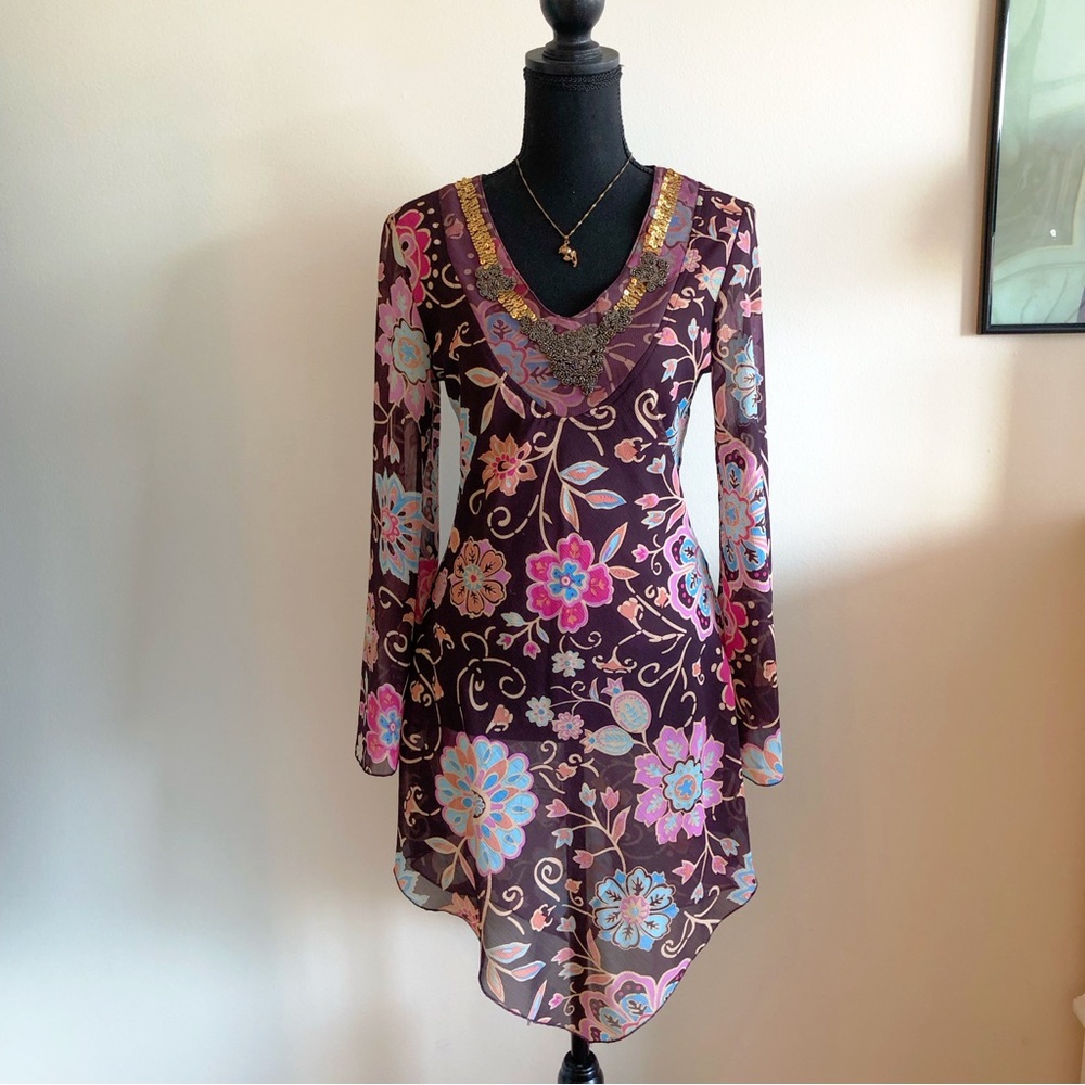 Floral Beaded Tunic